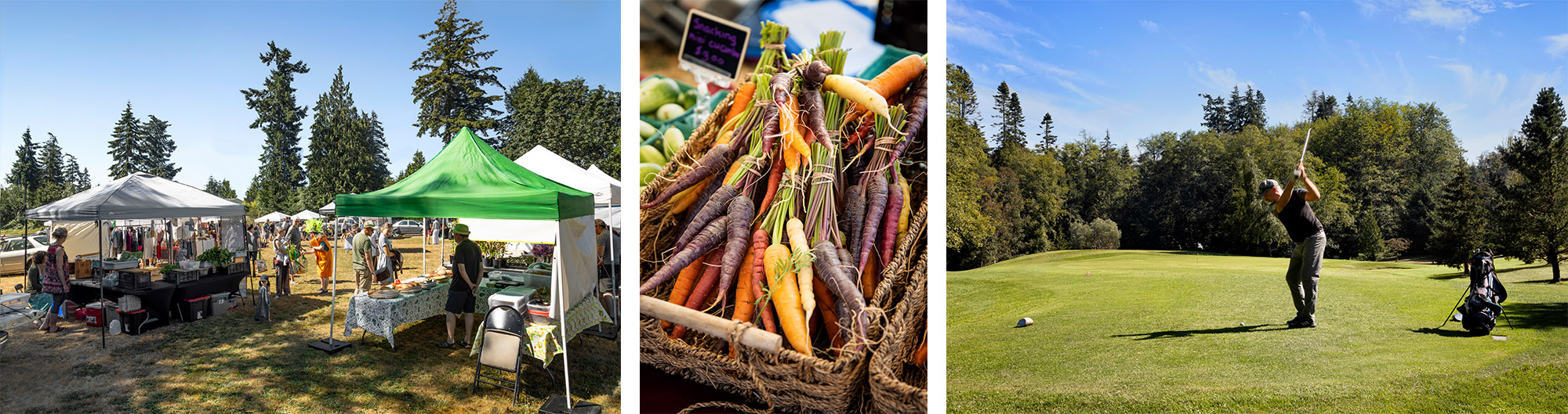 Farmers markets, natural organic produce and leisure opportunities abound.