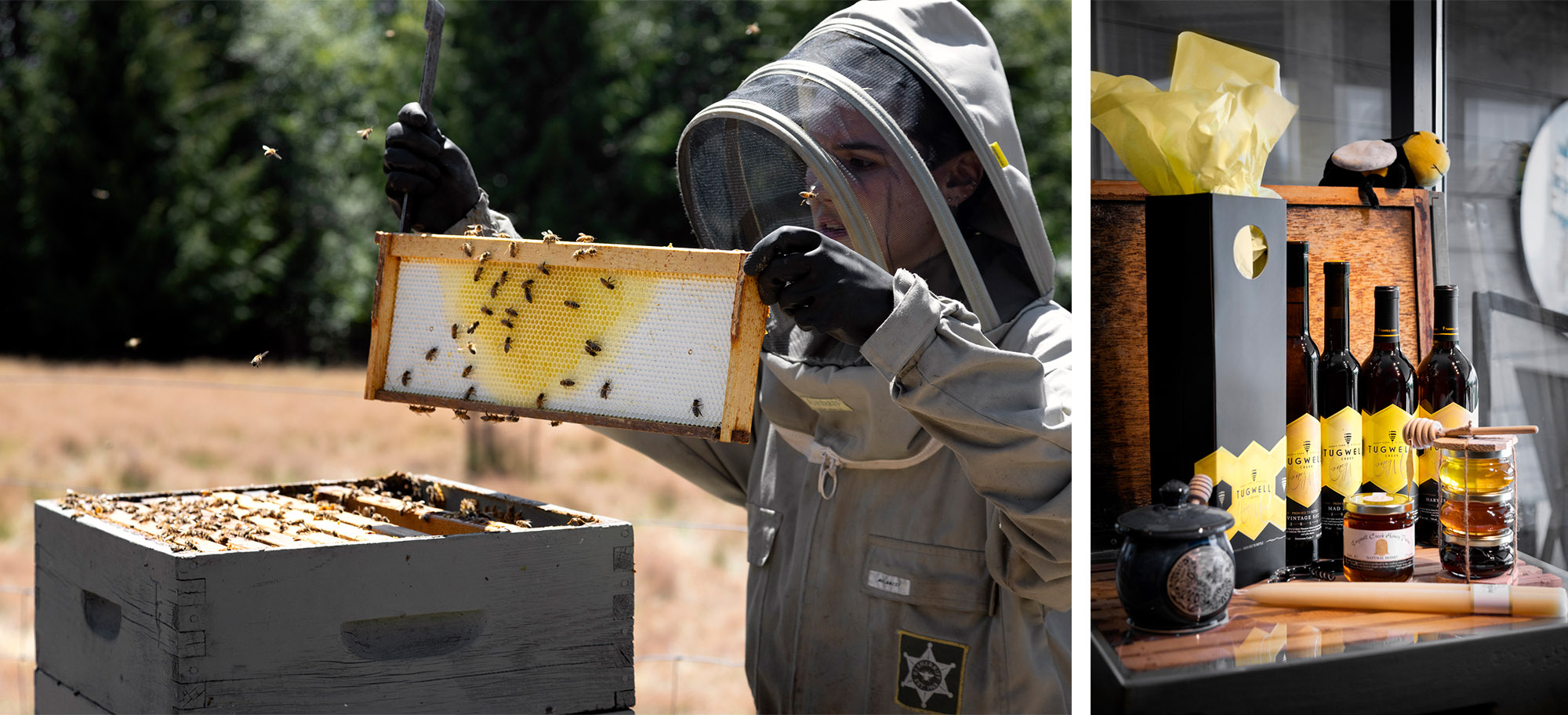 Local beekeepers provide the natural ingredients for Tugwell products.