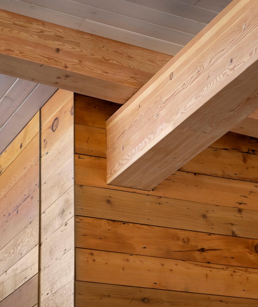 Wood timber detailing architectural interior design photographer Tony Colangelo.