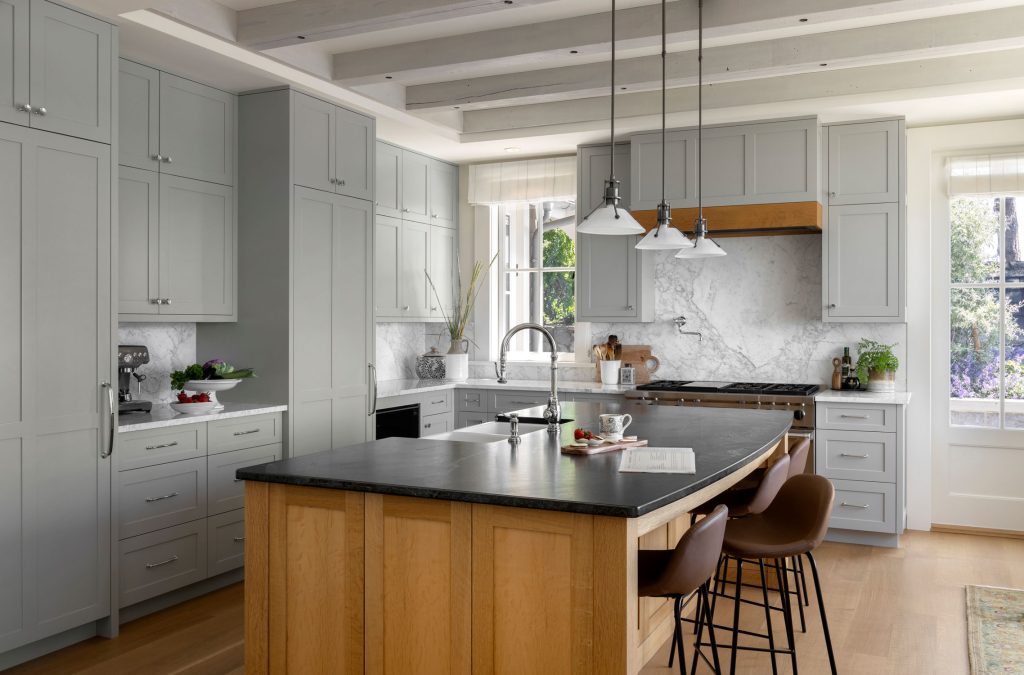 Bright modern kitchen, interior design photography in Vancouver.